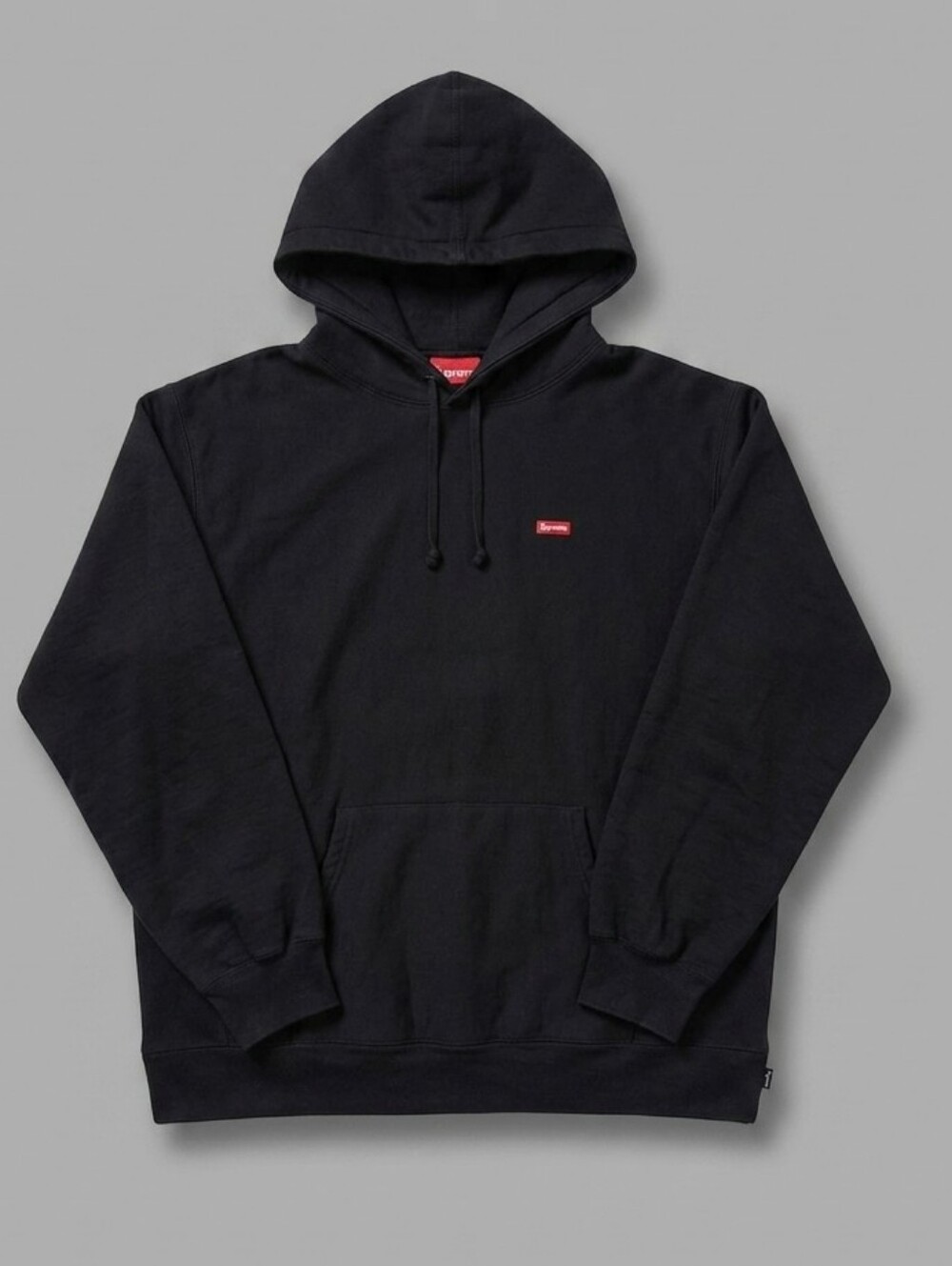 Supreme Small Box Logo Hoodie XXL Black 100% Cotton Made in Canada Pullover